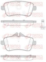Bremsbelagsatz Scheibenbremse Remsa 1503.10 FüR Gle Klasse W166 Mercedes C292