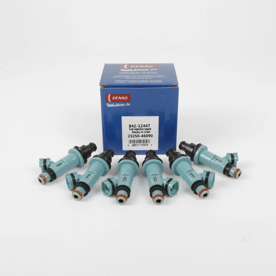 6Pcs DENSO Fuel Injectors 23250-46090 For Toyota Supra Lexus SC300 IS300 GS300 Foto 2 de 4