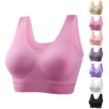 Quick Dry Technology Plus size Sports Bra Padded Yoga Running Vest Brassiere