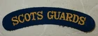WW2 THE SCOTS GUARDS REGIMENT BRITISH MILITARY SHOULDER TITLE PATCH CLOTH BADGE