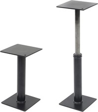 (2-Pack, Black RV Step Brace Stabilizer Adjustable Length from 7 5/8" to 14", He