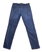 Old Navy Boyfriend Jeans Womens 6 Blue Dark Wash Mid Rise Stretch Denim