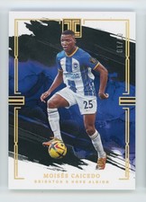 2022-23 Moises Caicedo Panini Impeccable Gold Brighton & Hove Albion Card 7/10
