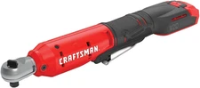 CRAFTSMAN V20 Cordless Ratchet Wrench, 3/8 Inch Drive, 300 RPM, up to 35 Ft-Lbs 
