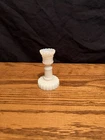 Vintage Old Portieux White Milk Glass Candlestick Holder