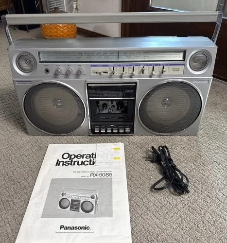 PANASONIC RX-5085 Boombox Cassette Radio AM/FM Dolby w Manual & Cord Please Read