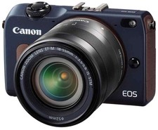 Canon Mirrorless Camera EOS M2 EF-M18-55 IS STM Lens Kit (Bay Blue) EF-M18-55mm