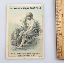 Victorian Trade Card Dr. Morse's Indian Root Pills Morristown New York