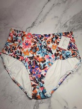 Anne Cole Bikini Bottom XL Floral High Waiste...