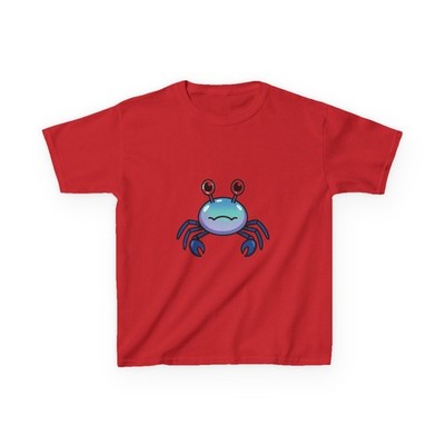 Cute Blue Crab Kids Tee | Cartoon Sea Creature, Beach Shirt