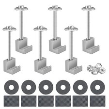 Truck Tool Box Mounting Kit No Drill, 6 Pcs Silver Upgraded Pickup Truck Bed ...