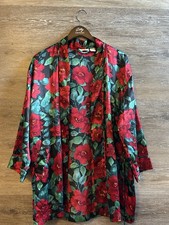 Victoria Secret Vintage Gold Label Floral Night Robe Size s