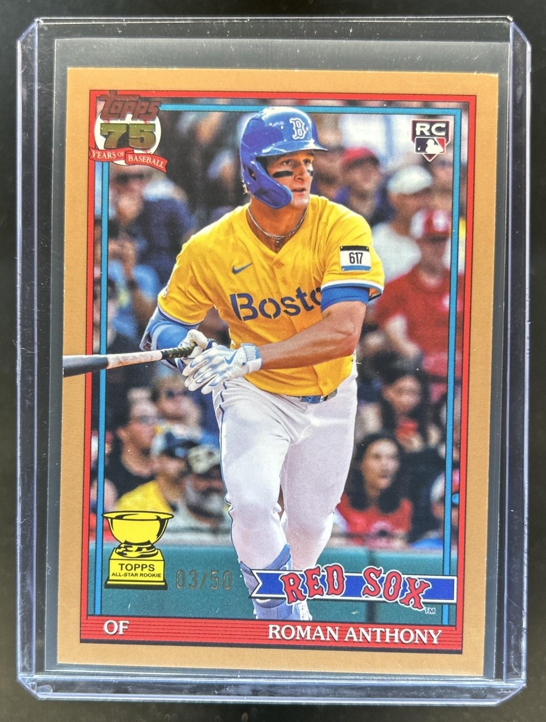 2026 Topps Roman Anthony 1991 RC Gold Rookie #/50 Red Sox