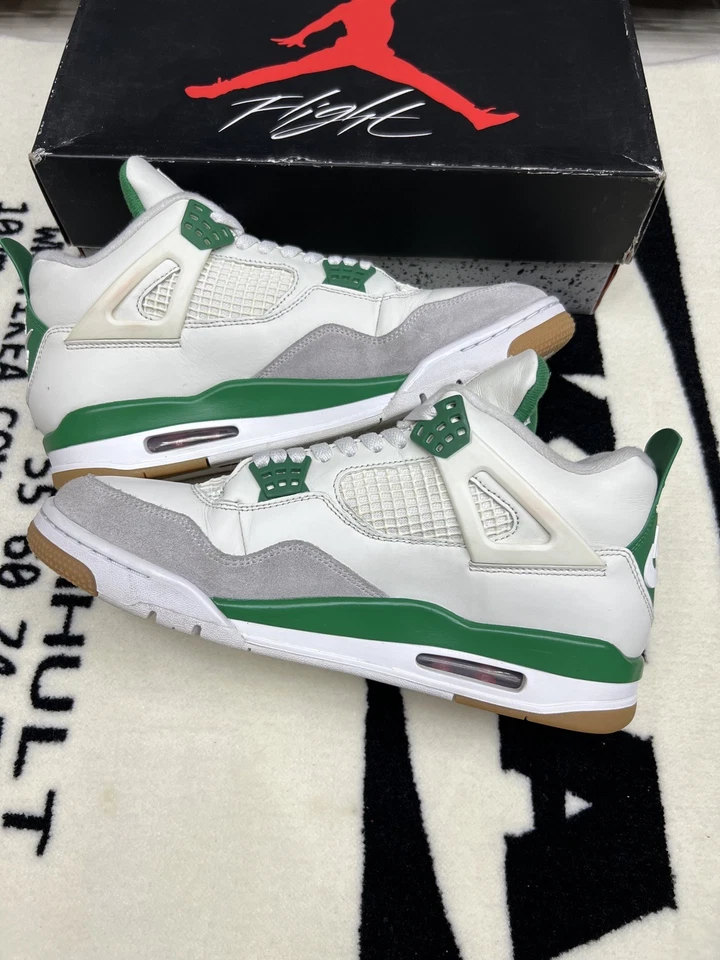 ✅Talla 11 - Jordan 4 Retro SB Verde Pino (USADO) ✅ Foto 2 de 4