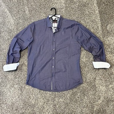 Eight X Premium Buckle Mens XXL Slim Fit Button Up Long Sleeve Shirt NWOT