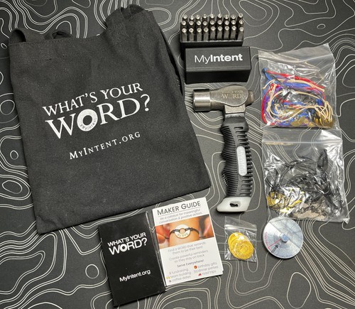 My Intent What's Your Word Jewelry Maker Kit Stamp Bracelet Full Set