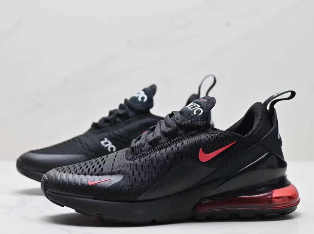 New Nike Air Max 270 Black/Red Men's casual sports shoes Brand New