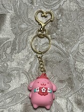 Hello Kitty Pompompurin Heart Clip Keychain Backpack Charm 3D Figure Key Holder