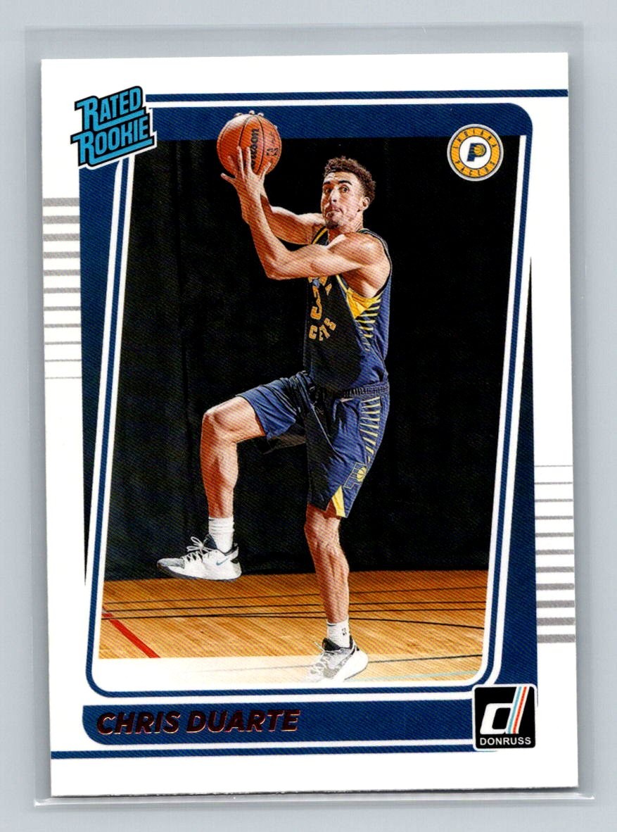 Chris Duarte 2021-22 Donruss #223 Rated Rookie Indiana Pacers