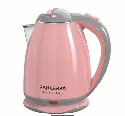 PANCERKA 1000W Pink Stainless Steel Electric Kettle 1.8L Auto Shut-Off Boil Dry
