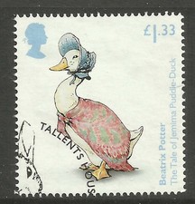 GB 2016 QE2 £1.33 Beatrix Potter Jemima Puddle Duck Ex Fdc SG 3859 ( L715 )