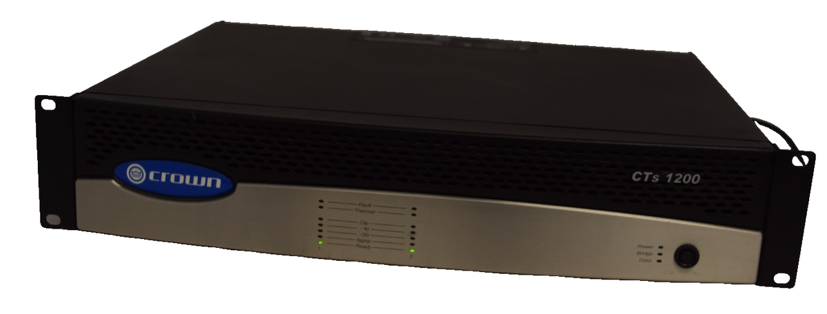 アンプ Amcron cts 1200 Crown CTS 1200 2-Channel Stereo Power Amplifier 600W Audio Home