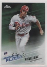 2018 Topps Chrome Freshman Flash Green Refractor 92/99 Nick Williams #12 2x6