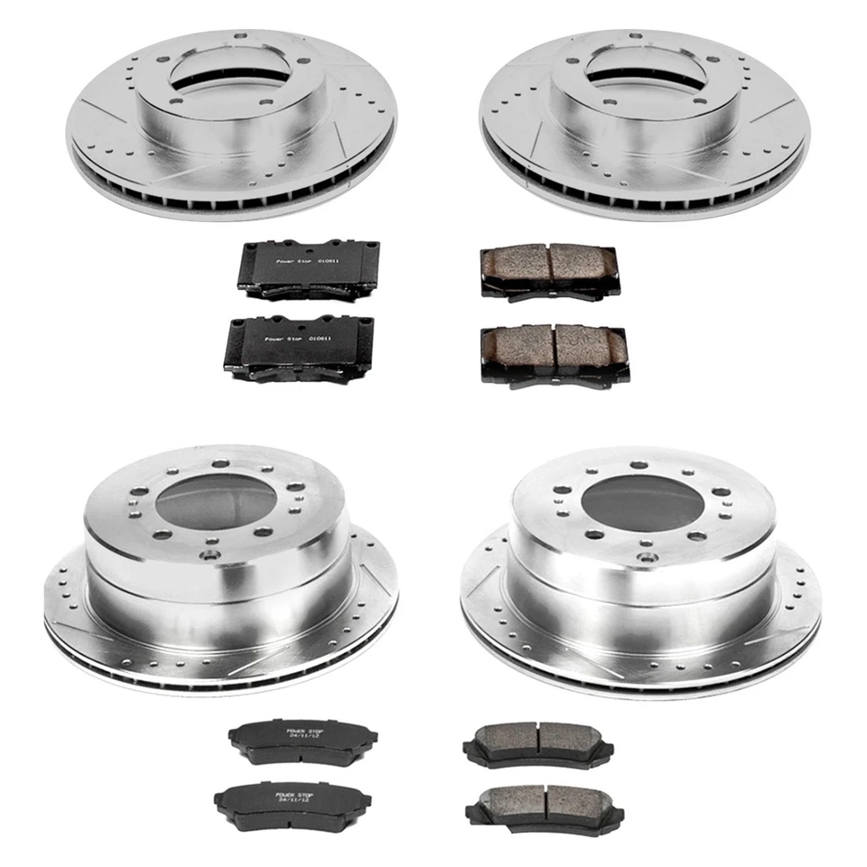 PowerStop K1133-36 Brake Kit For Toyota Land Cruiser 1998-2007 Front Rear - Imagem 2 de 4