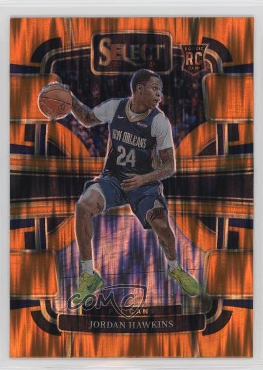 2023-24 Panini Select Concourse Orange Flash Prizm Jordan Hawkins #72 Rookie RC