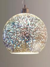 John Lewis Oberon Holographic Pendant Ceiling Light Multi RRP £140.00