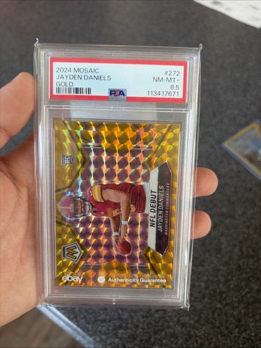 2024 Mosaic Football Jayden Daniel’s Gold Psa 8.5 /10 #number 