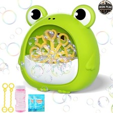 Frog Bubble Machine Green Outdoor Party Toy for Kids Birthday Play