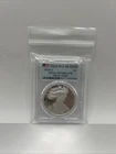 2020-S PROOF SILVER EAGLE PCGS PR70DCAM FIRST DAY OF ISSUE - FDOI FLAG LABEL