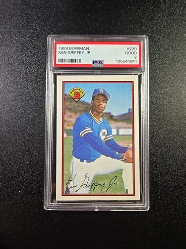 PSA 2 1989 Bowman Ken Griffey Jr RC Card #220 Seattle Mariners