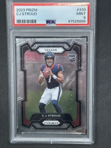 CJ Stroud 2023 Panini Prizm Rookie PSA 9 Texans RC Rookie #339