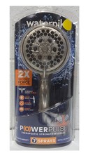 Waterpik PowerPulse Wall Mount Handheld Shower Head 1.8 GPM in Brushed Nickel