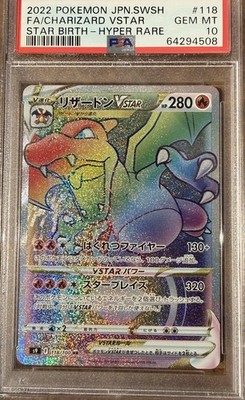 Charizard Glurak VSTAR PSA 10 Star Birth Rainbow Pokemon Rare Holo