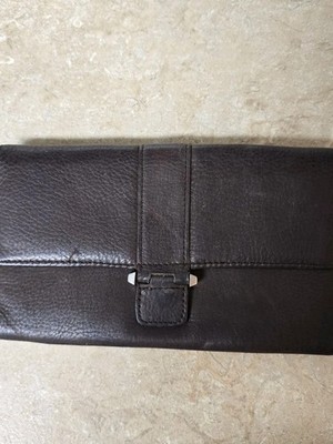  Vintage 1990's Pelle Studio Brown Leather Womens Wallet