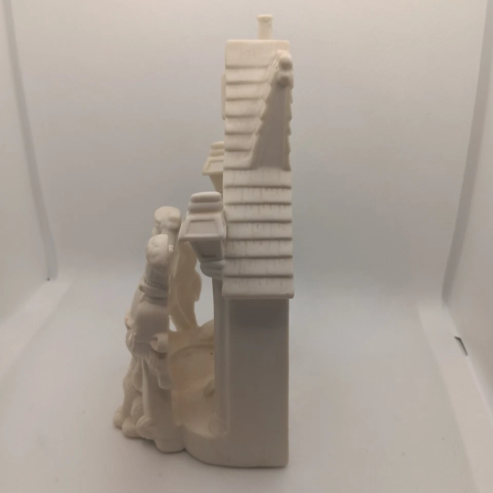 Castiçal Partylite Bakery Carolers porcelana tealight branco sem caixa - Imagem 2 de 4