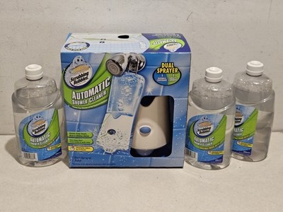 Scrubbing Bubbles Automatic Shower Cleaner Sealed Dual Spray NEW + 3 Refills