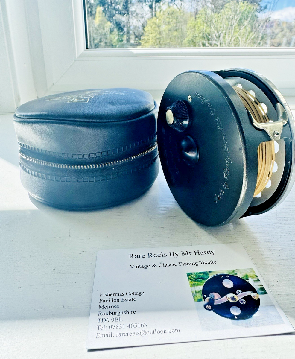 Rare Vintage Hardy Marquis Salmon Number 1 Slent Check Fly Reel
