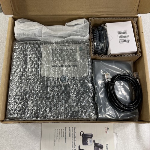 Cisco Small Business SPA504G 4-Line IP Phone With Display POE And Pc Ports New