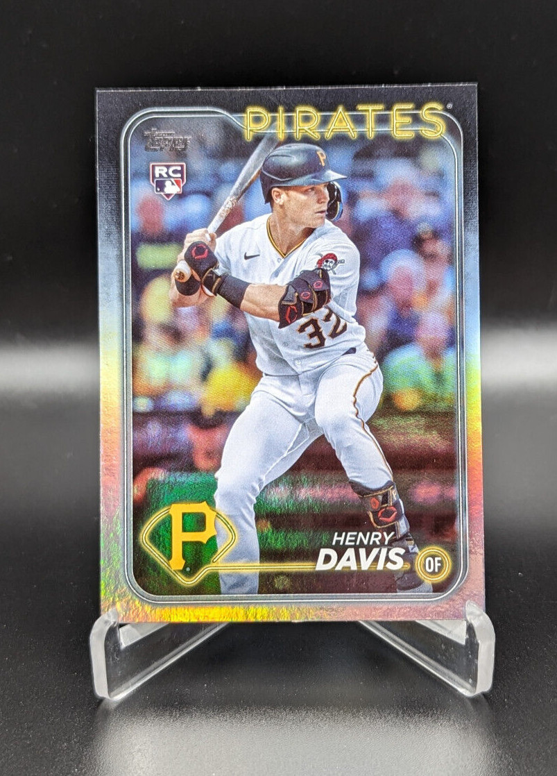 Henry Davis 2024 Topps Series 1 RAINBOW FOIL RC Pittsburgh Pirates #295