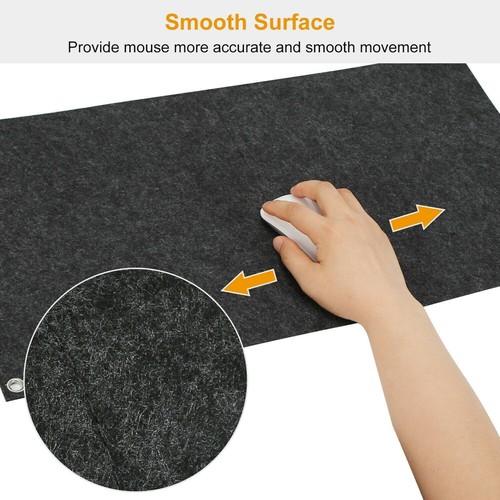100*40cm Office Desk Mat Large Felt Keyboard Mat Gaming Mouse Pad Computer Mat - Picture 7 of 12