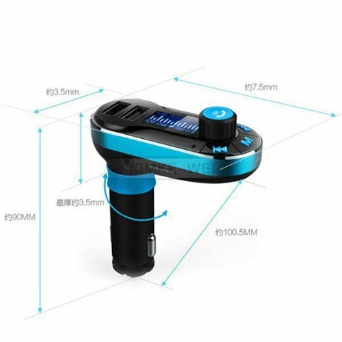 Bluetooth Auto KFZ FM Transmitter SD/AUX/USB MP3 Musik Player Freisprechanlage - Picture 3 of 15