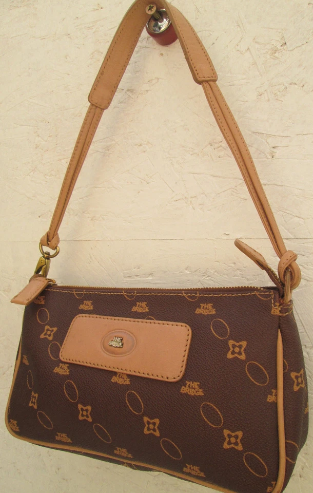 -AUTHENTIQUE petit sac à main THE BRIDGE cuir TBEG vintage bag - Photo 2/4