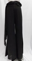 Samuel Dong Black Chiffon Wide Leg Palazzo Pants W/ Sash Size Medium 8 10 Samuel Dong Black Chiffon Wide Leg Palazzo Pants W/ Sash Size Medium 8 10
