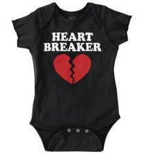Heartbreaker Single Dating Valentine's Day Newborn Baby Boy Girl Infant Romper