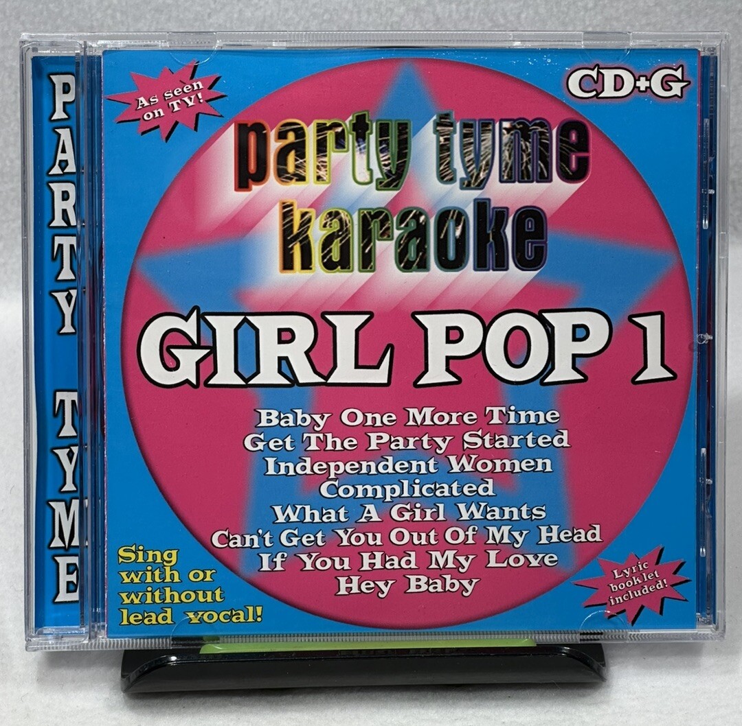 Party Tyme Karaoke: Girl Pop, Vol. 1 (CD, 2003, Sybersound) Sing
