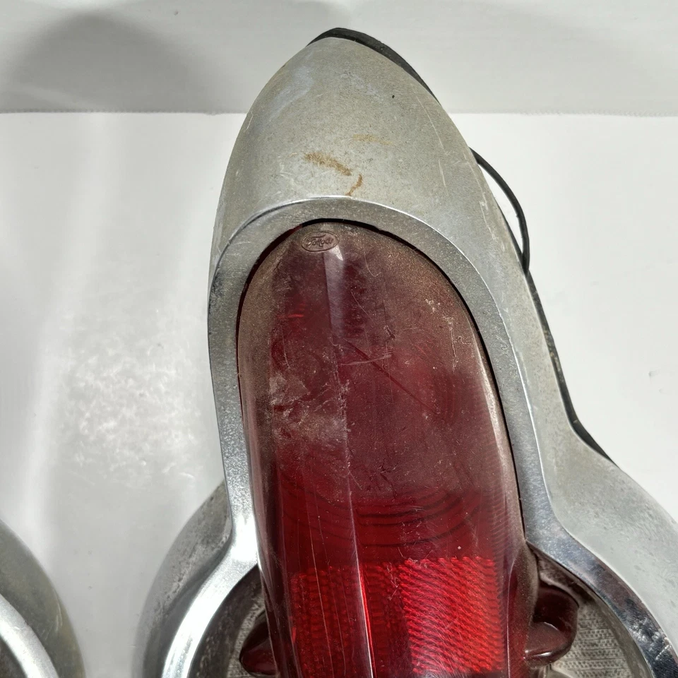 1955 56 Mercury универсал задние фонари в сборе корпус линзы OEM - Изображение 4 из 4